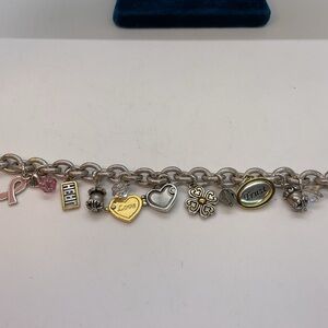 Brighton Silver and Gold Charm Bracelet